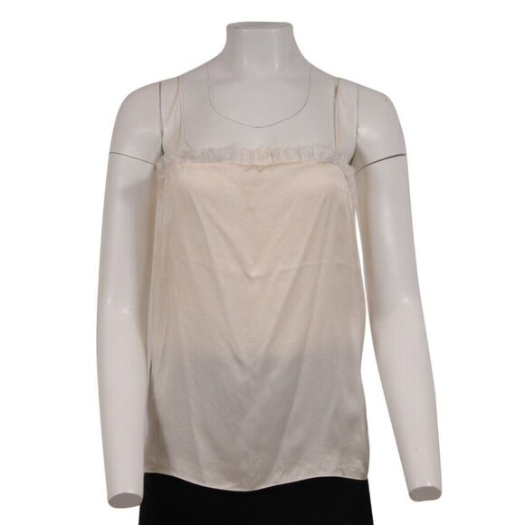 Balenciaga Vintage 2000 Blouse 36 Cream Top Vintage Y2k Silk Nicholas Ghesquiere - Picture 1 of 10